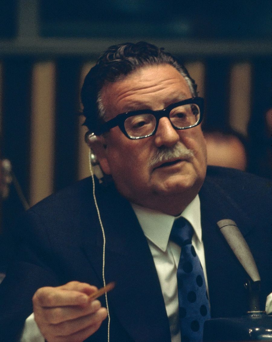 Salvador Allende, president of Chile until the 1973 coup.