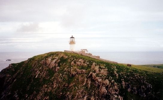 The lighthouse on Eilean Mor of the Flannan Isles