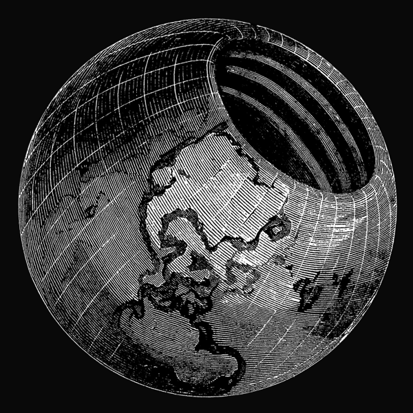 Symmes's concentric spheres, as published in the nineteenth century.