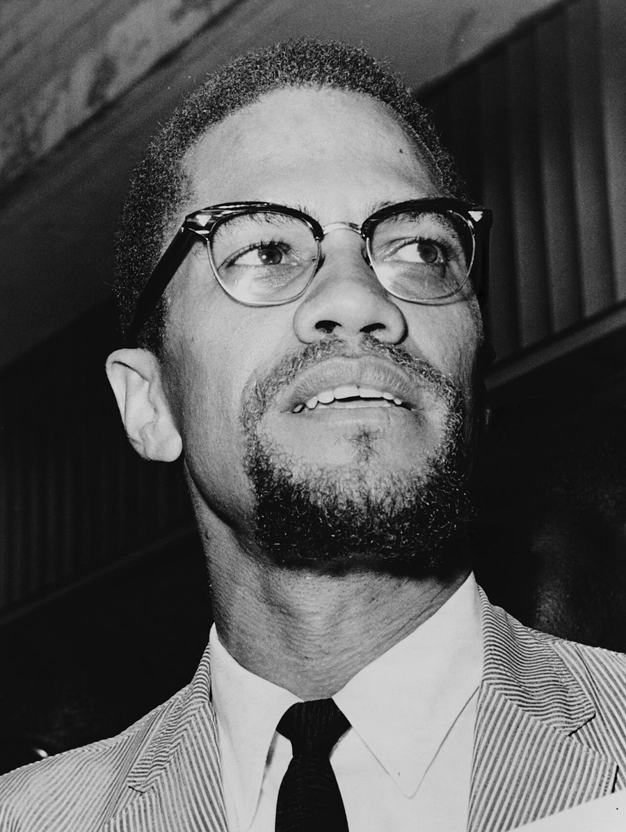 Portrait photograph of Malcolm X in 1964