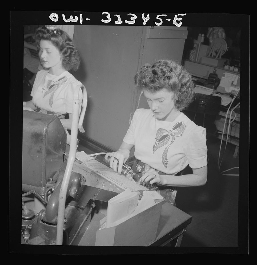 A Western Union telegraph office. Copies of traffic like this were handed to the government for thirty years.