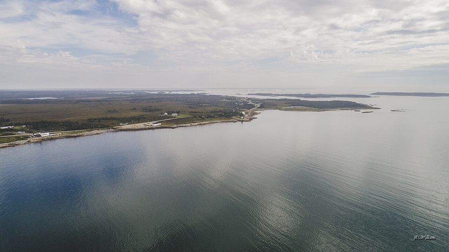 The water off Shag Harbour where the object went down.