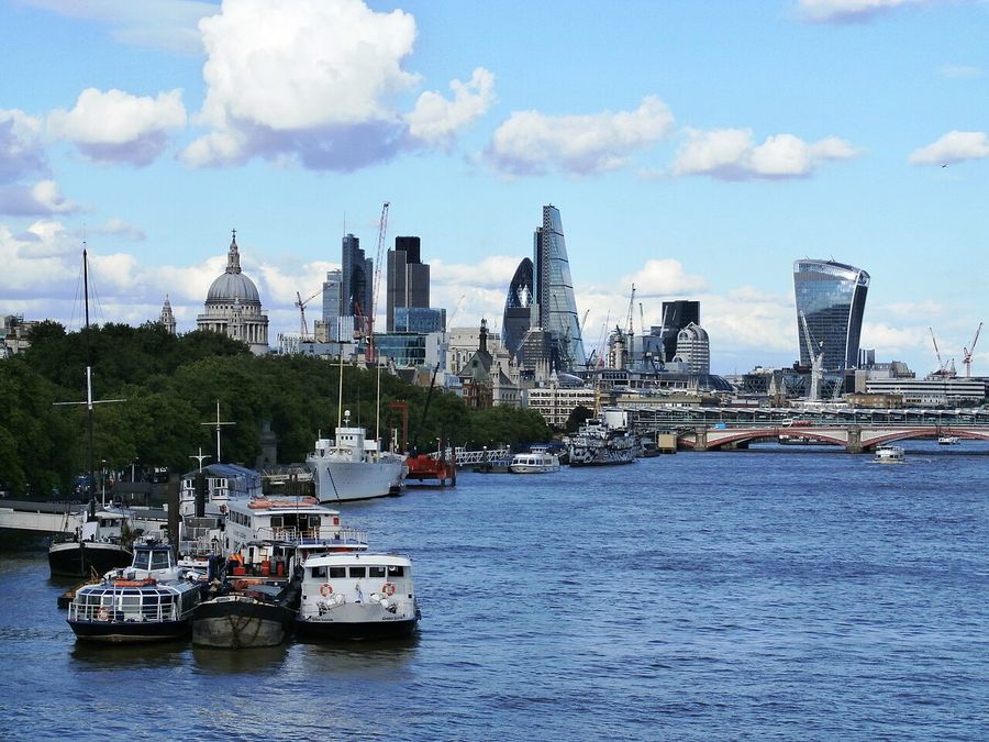 The Thames and London Skyline from Waterloo Bridge